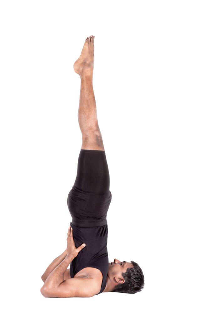 Shoulder Stand,
Now read some "Yoga Asanas",